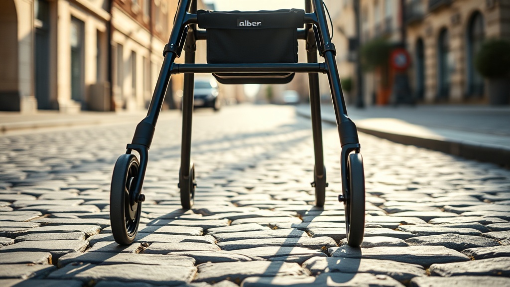 Fahrkomfort und Federung des Alber Aktiv Rollators im Test