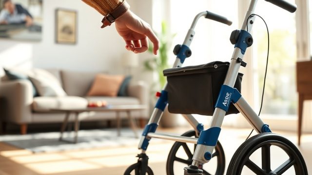 So einfach klappt der Alber Aktiv Rollator: Klappmechanismus und Transport