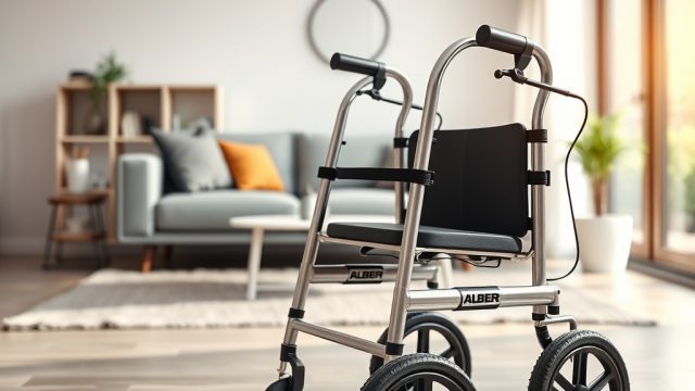 Sitzkomfort und Rückenlehne des Alber Aktiv Rollators bewertet