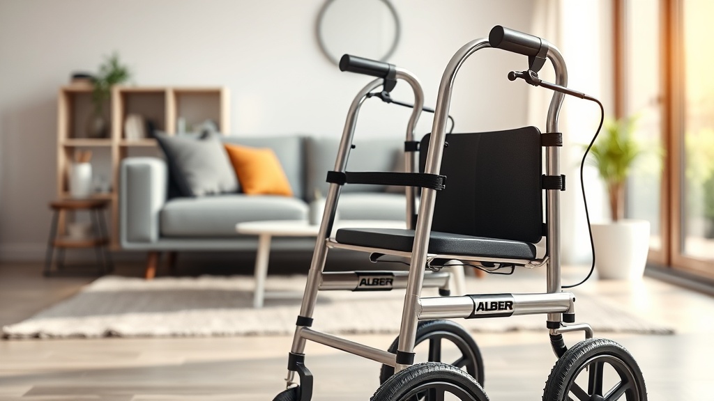 Sitzkomfort und Rückenlehne des Alber Aktiv Rollators bewertet
