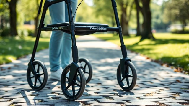 Federung des Drive DeVilbiss Rollators einstellen