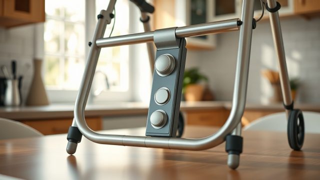 Klappmechanismus des Drive DeVilbiss Rollators im Test