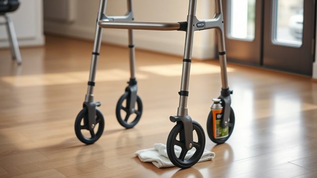 Pflege und Reinigung des Drive DeVilbiss Rollators